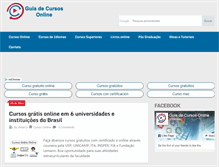 Tablet Screenshot of guiadecursosonline.com